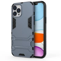 hot shockproof armor phone case for iphone 13 12 11 pro xs max x xr se 2020 8 7 plus rugged bracket anti fall protector cover
