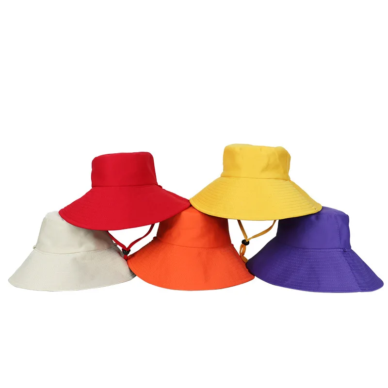 

Hat female summer double-sided solid color fisherman hat female basin hat sun protection hat wild fashion fisherman hat