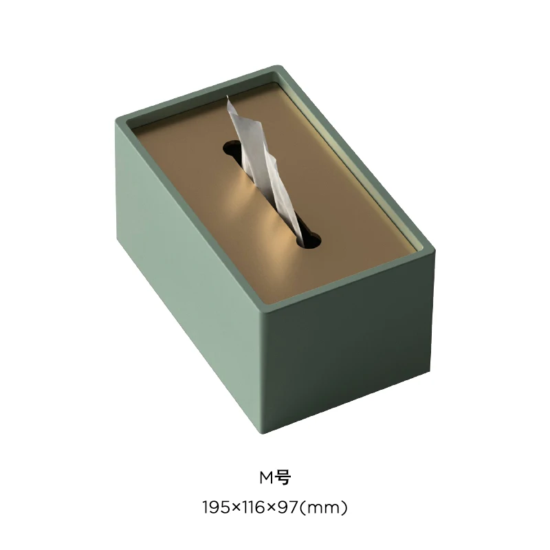 

Tissue Box Living Room Nordic Instagram Style Metal High-End Entry Lux Creative Cement Paper Extraction Box Decoration