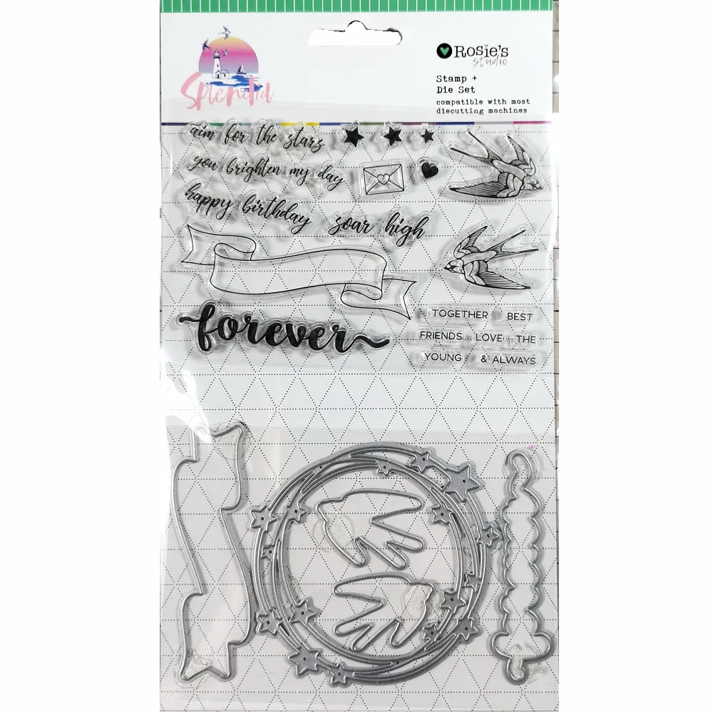 Набор прозрачных штампов CRZCrafter для скрапбукинга и резки металла печать журнала