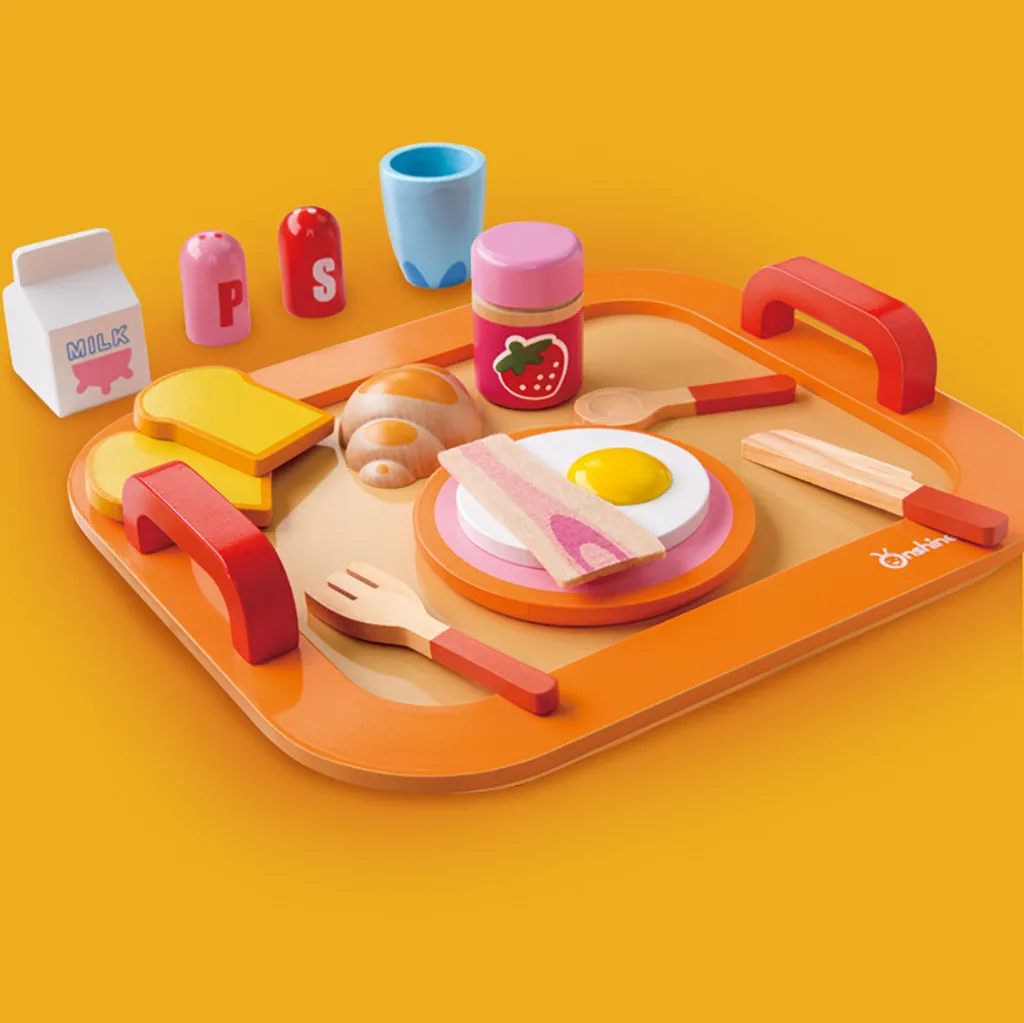 2019 Новый Деревянный Детский обучающий воображаемый Кухонный для завтрака
