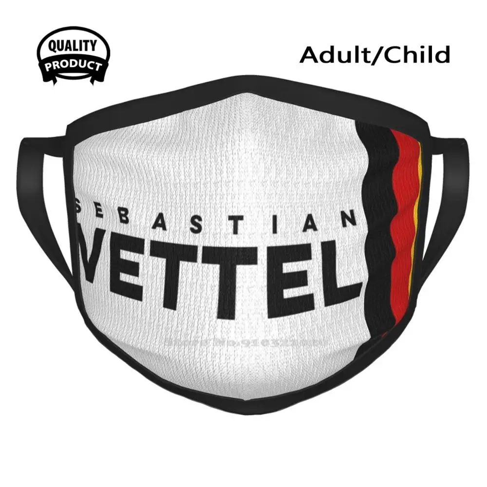 Женская Пыленепроницаемая дышащая наружная маска для рта Vettel Seb шлем 5 Sv5 German 2020 F1 |