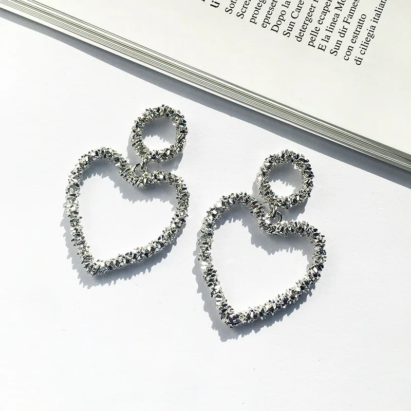 2 Legenstar новые модные серьги Чеканные для женщин золотого цвета Meatal Jewelry сплав в виде колец геометрической формы массивные серьги - Окраска металла: 2