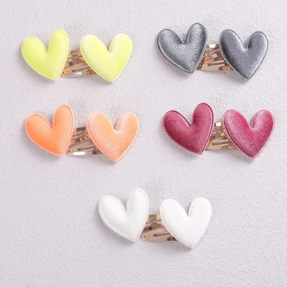

10pcs/lot Fashion Heart Hair Clips Girls Cute Cartoon Hair Clip Kids Lovely Hairpins Barrettes Kawaii Hair Accessories Wholesale