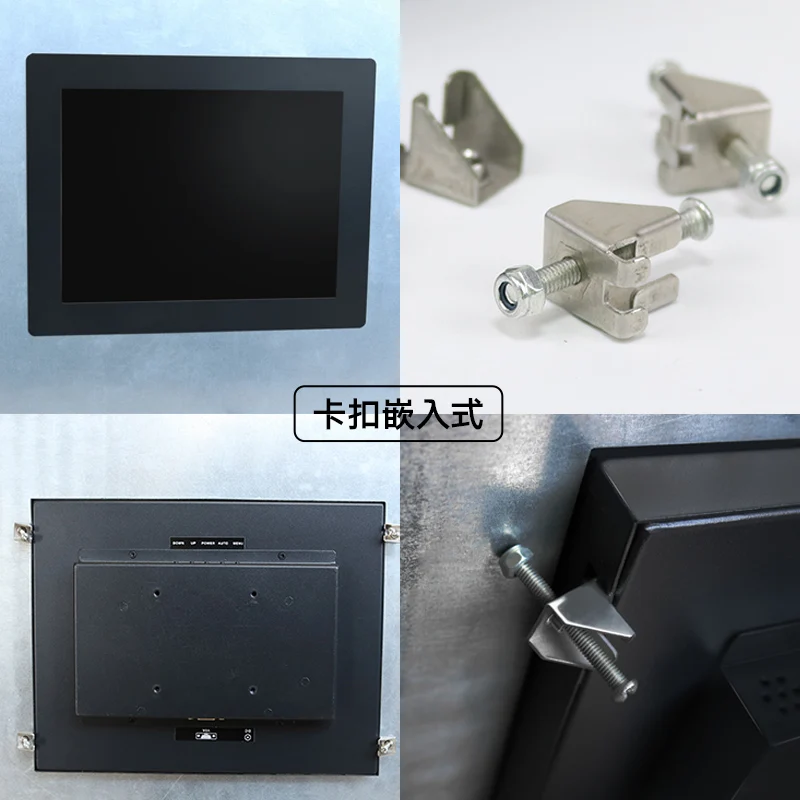 17 VGA HDMI LCD монитор металлический промышленный USB сенсорный экран ПК