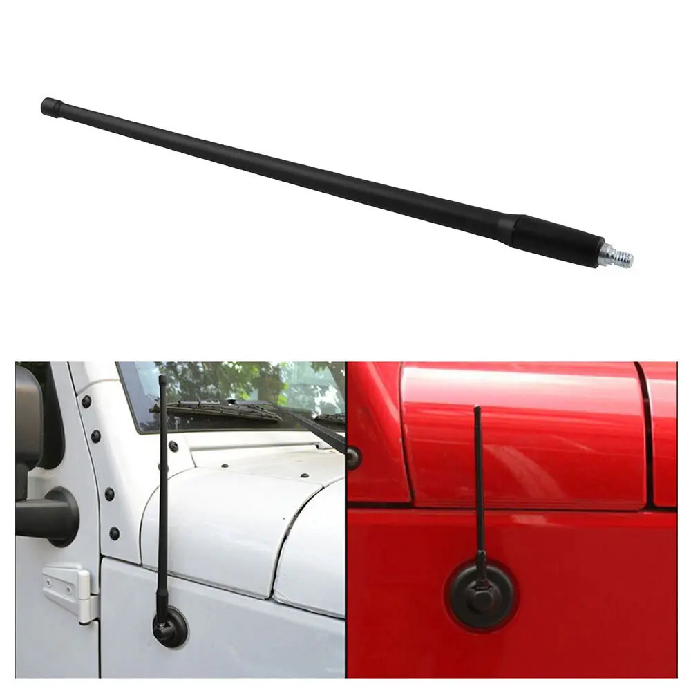 

Reflex 13" AM FM Radio Antenna for Jeep Wrangler JK JL 2007-2018 Rugged Ridge