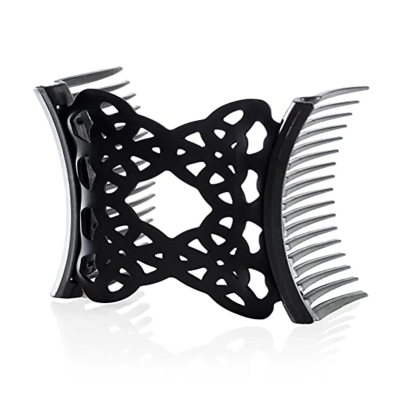 

Stretch Combs For Women/Ladies, Magic Hair Comb-Double Clips Hair Styling Access A0NC