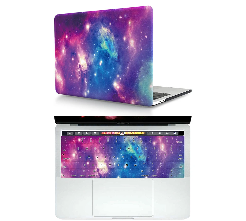 Жесткий чехол HRH 2в1 с рисунком неба и силиконовой клавиатурой для Mac Pro13 &quotA2159 Retina