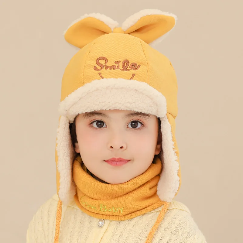 Новый плотный комплект детской шапки с бархатной подкладкой для мальчиков и