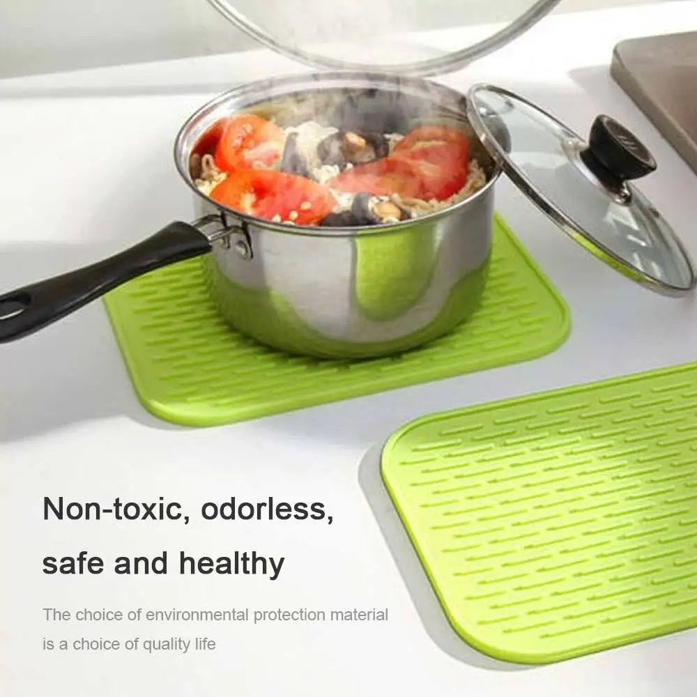 1 шт. подставка под столовую посуду теплоизоляционный силиконовый коврик для