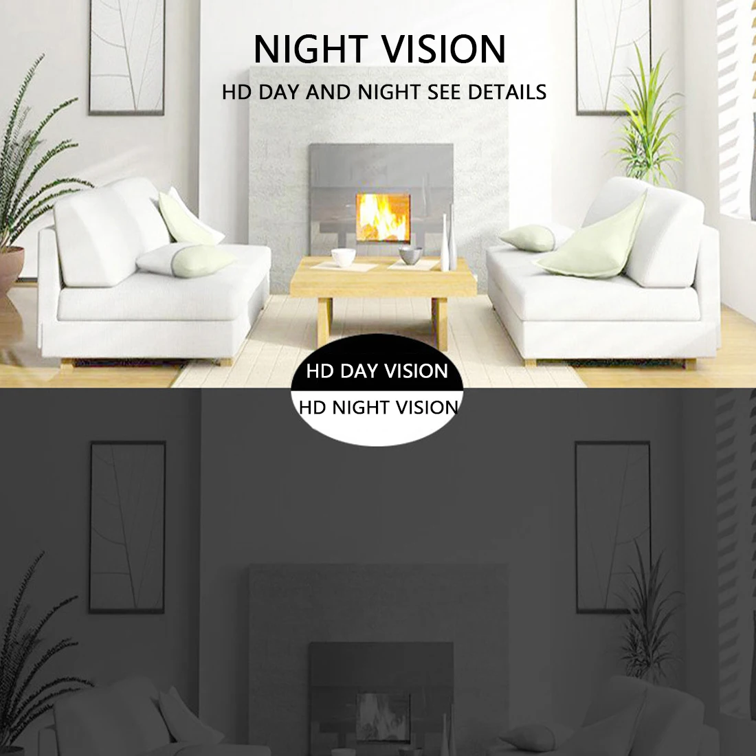 Мини Wifi камера Smart Auto IR-Cut ночное видение HD видео датчик движения секретная микро IP