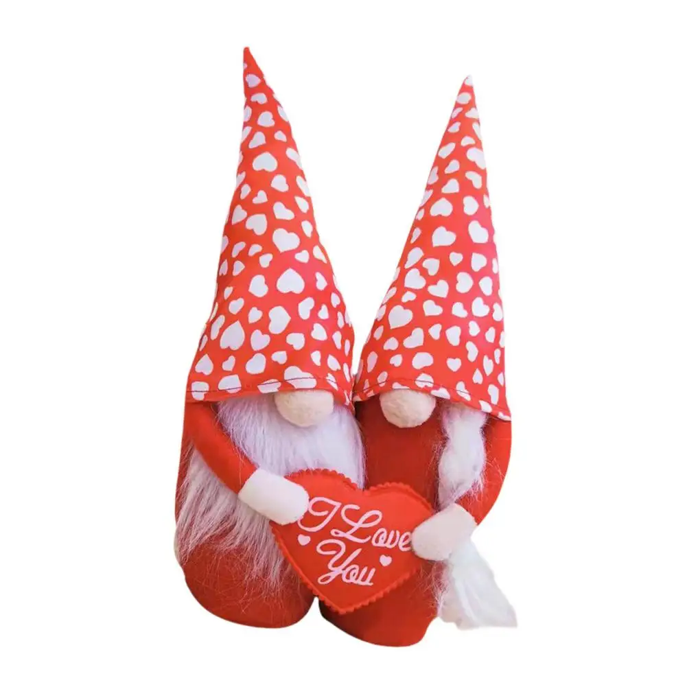 

Gnome Christmas Decorations Sweet Valentines Gift Stuffed Gnomes Plush Doll Ornaments Dwarf Figurines Toys For Bedroom Livin
