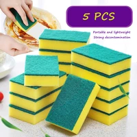 5 pcs dishwashing sponge wipe kitchen cleaning sponge block magic hundred clean cloth washing dish wash pot brush rag items