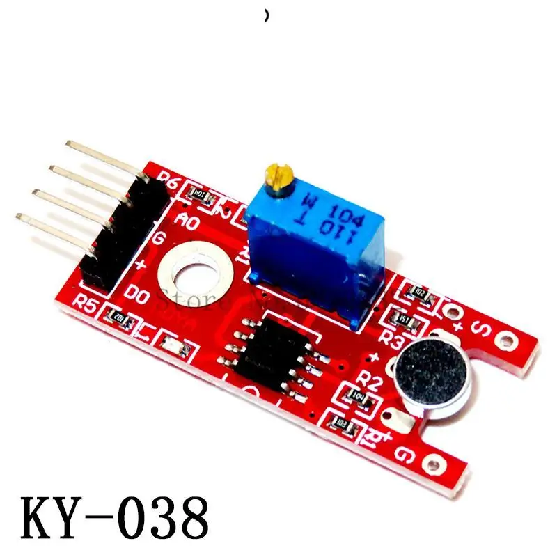 Микрофон голосовой датчик звука модуль обнаружения для Arduino AVR PIC аналоговый
