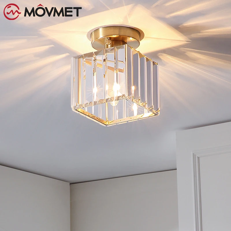 Современный хрустальный светодиодный потолочный светильник для гостиной