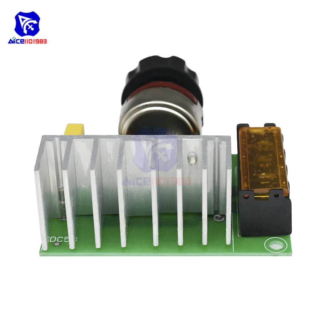 Diymore 4000 Вт AC 220 В SCR Электрический регулятор напряжения Регулируемый регулятор скорости двигателя диммер