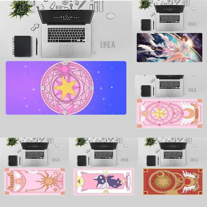 

Cardcaptor Sakura Anime cute Durable Rubber Mousepad Desk Table Game Office gamer Large Mouse pad Mats Non-slip Laptop Cushion