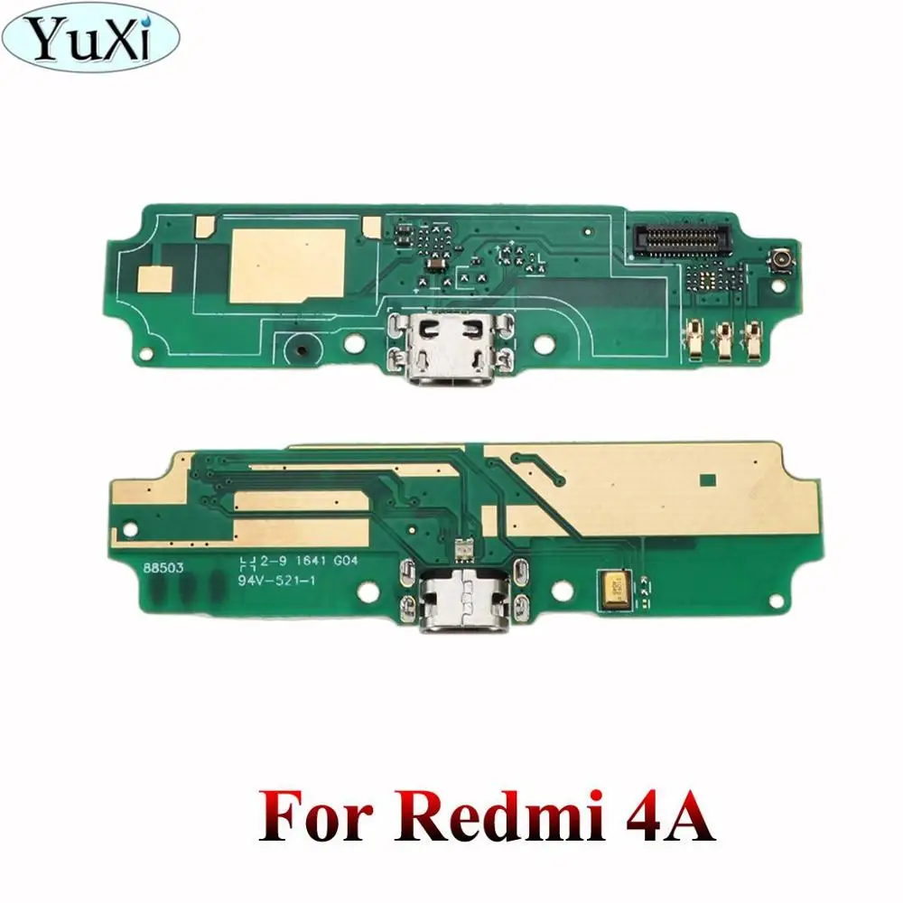 For Redmi 4A YuXi usb зарядка Нижняя плата гибкий кабель соединительные детали для Xiaomi Redmi Note 3/4/Note 3/4 Pro/4A/5A/4X/2A/3 S микрофонный модуль - Цвет: For Redmi 4A