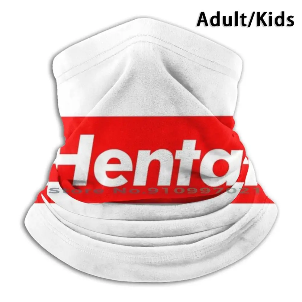 Шарф-маска с логотипом Хентай, грелка для шеи и лица, бандана, маска для лица, оберег, аниме Япония, японская анимация.