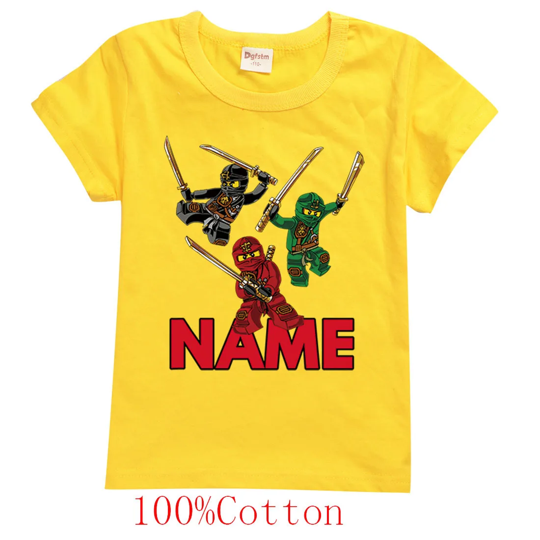 Детская футболка Ninjago с принтом модели дракона рыцаря графическим рисунком для