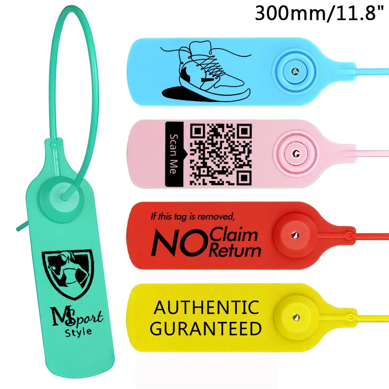 100 шт. Персонализированные Бирки Для одежды на заказ пластиковые одноразовые