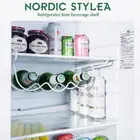 Устойчивая к ржавчине металлическая стойка для холодильника, вина, подвесная белая универсальная стойка для напитков, специй, Многофункциональный кухонный Органайзер