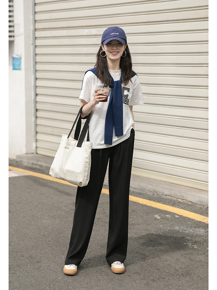 White Short Sleeved T-shirt For Women In Summer Thin Design Minority Loose Style Chic New | Женская одежда