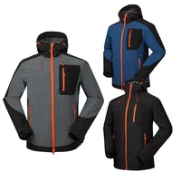 mens softshell jacket inner fleece waterproof hiking jackets outdoor sports waterproof warm camping hunt trekking skiing coat