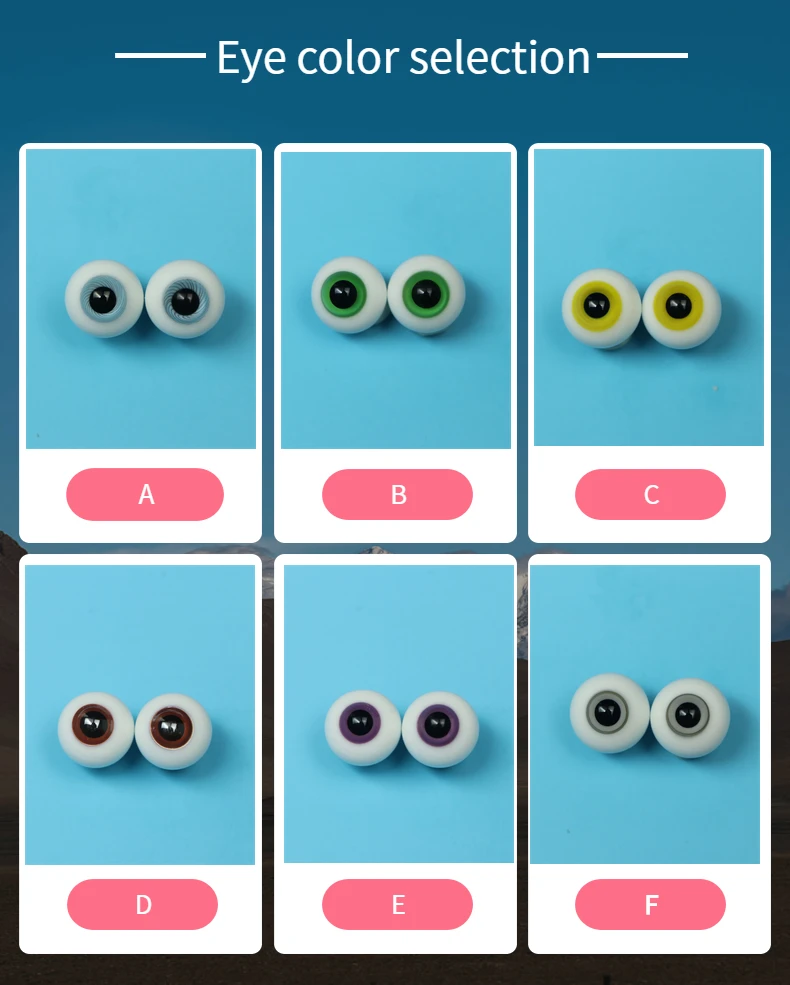 12 MMBJD кукла стеклянные глаза унисекс 4 точки 6 точек и восемь точек|dolls glass eyes|glass