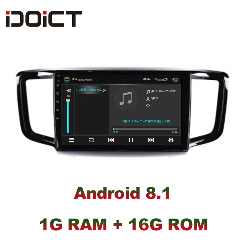 Автомобильный DVD плеер IDOICT Android 8 1 GPS навигация мультимедиа для Honda odysley Radio 2015 2016 2017