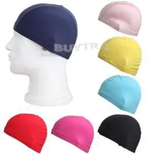 

Free Size Fabric Protect Ears Long Hair Sports Siwm Pool Swimming Cap Hat Adults Men Women Sporty Ultrathin Adult Bathing Caps