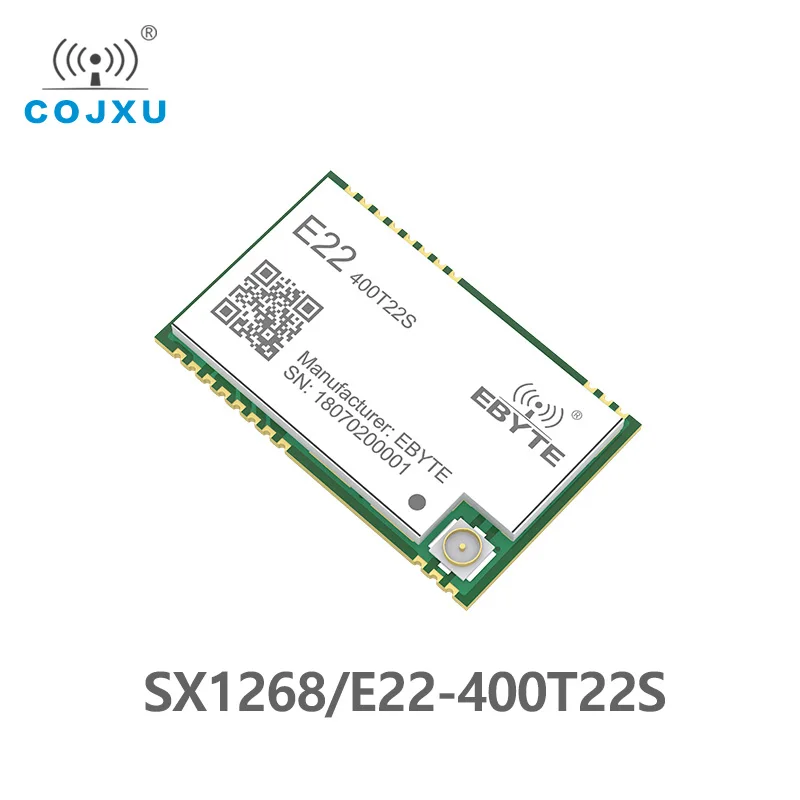 5 шт./лот SX1268 433 МГц TCXO UART LoRa сетевой E22 400T22S RSSI беспроводной приемопередатчик 22dBm IPEX