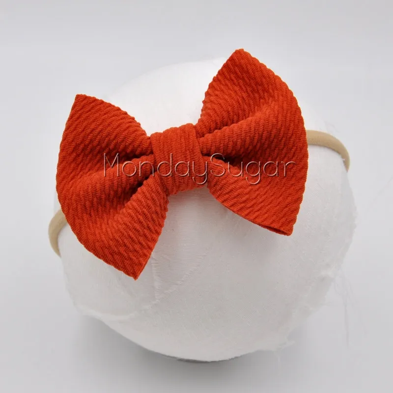 Повязка на голову с бантом из ткани в виде пули 14 шт./лот 3 5 дюйма зажимы для волос