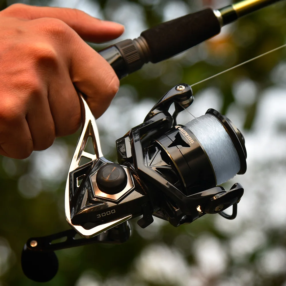 

Megatron Spinning Fishing Reel 18KG Max Drag 7+1 Ball Bearings Aluminum Spool Carbon Fiber Drag Saltwater Fishing Coil