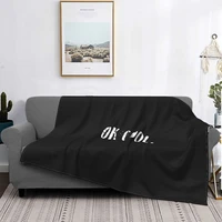 ok cool blanket bedspread bed plaid sofa bed beach towel muslin blanket luxury beach towel
