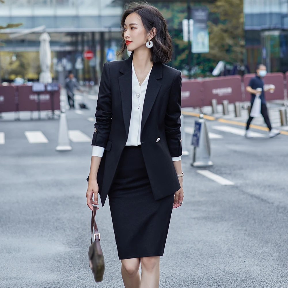 Новый асимметричный женский костюм офисная одежда для работы белый и