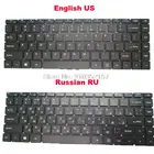 Клавиатура для ноутбука Teclast F7 Plus XK-HS105 MB3181004 Русский RU английский черный США без рамки без подсветки