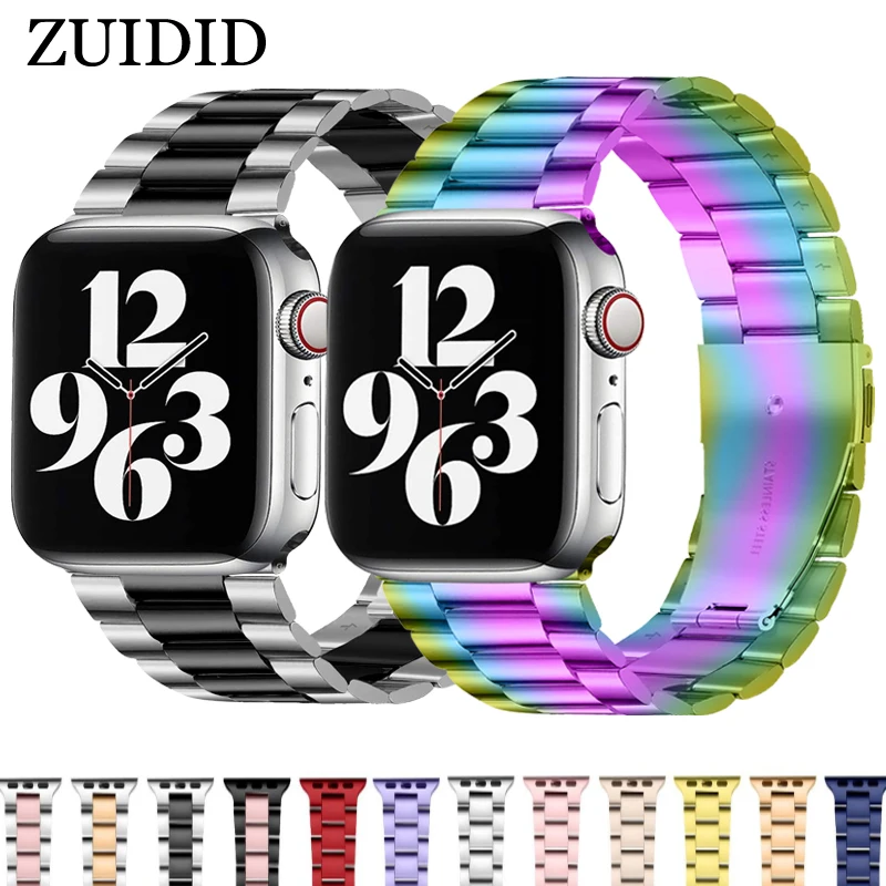 

Браслет из нержавеющей стали для Apple Watch Band 6 5 4 3 2 42 мм 38 мм 40 мм 44 мм