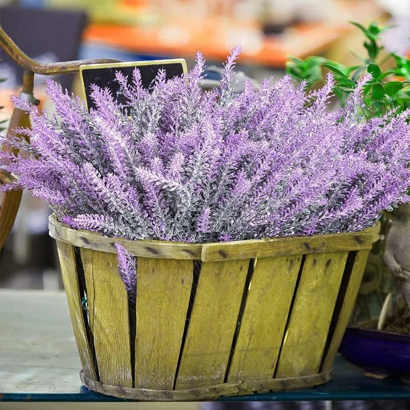 1PC Romantic Provence Decoration Lavender Flower Silk Artificial Flowers Grain Decorative Simulation of Aquatic Plants | Дом и сад