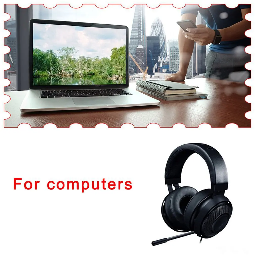 

Gamer Headset for Computer PS4 PS5 7.1 Surround Sound Gaming Headphones Bass Stereo PC Wired Headphone With Mic Gifts
