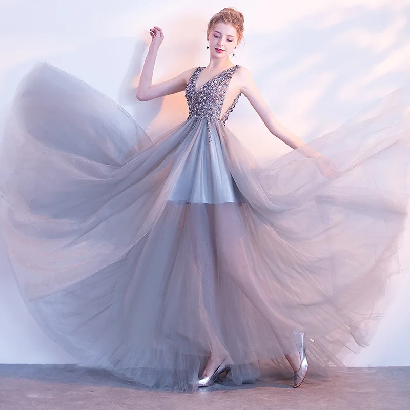 Женское вечернее платье с пайетками на ежегодном собрании новинка 2020 Модное