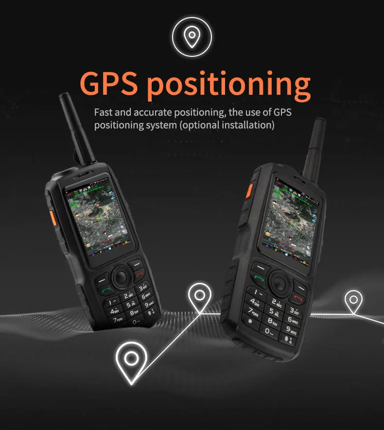 3g Wcdma Защищенный телефон Android с UHF 2W домофон PTT