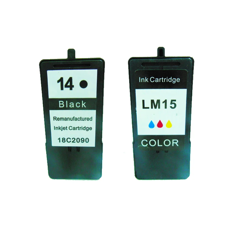 

For lexmark 14 15 black & color ink cartridges for printer lexmark z2300 z2320 x2650 x2600 x2670
