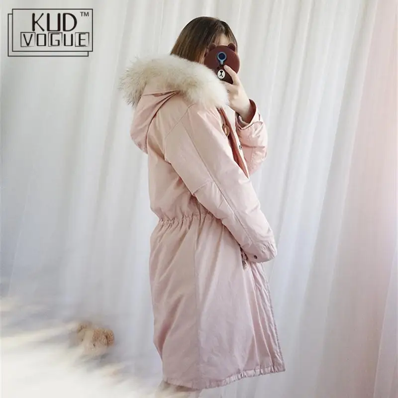 Корейская кавайная зимняя куртка розовое пальто милая школьная свободная одежда