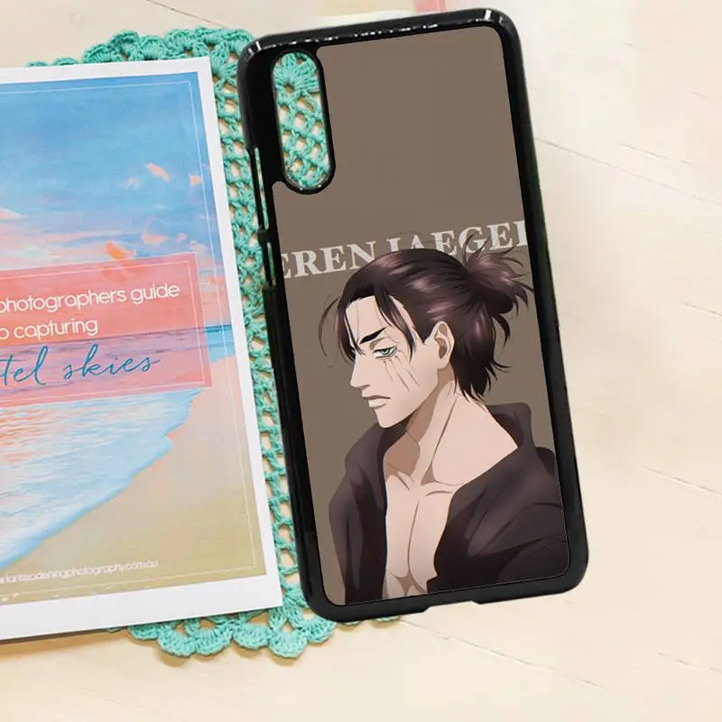 

Attack on Titan Eren jaeger anime Phone Case PC for iPhone 11 12 pro XS MAX 8 7 6 6S Plus X 5S SE 2020 XR