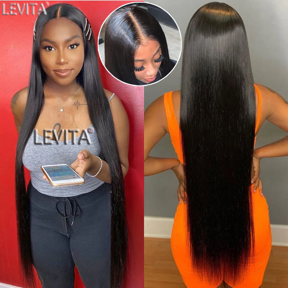 Оптовая продажа парики из человеческих волос на прямой сетке спереди для чернокожих женщин парик 4x4