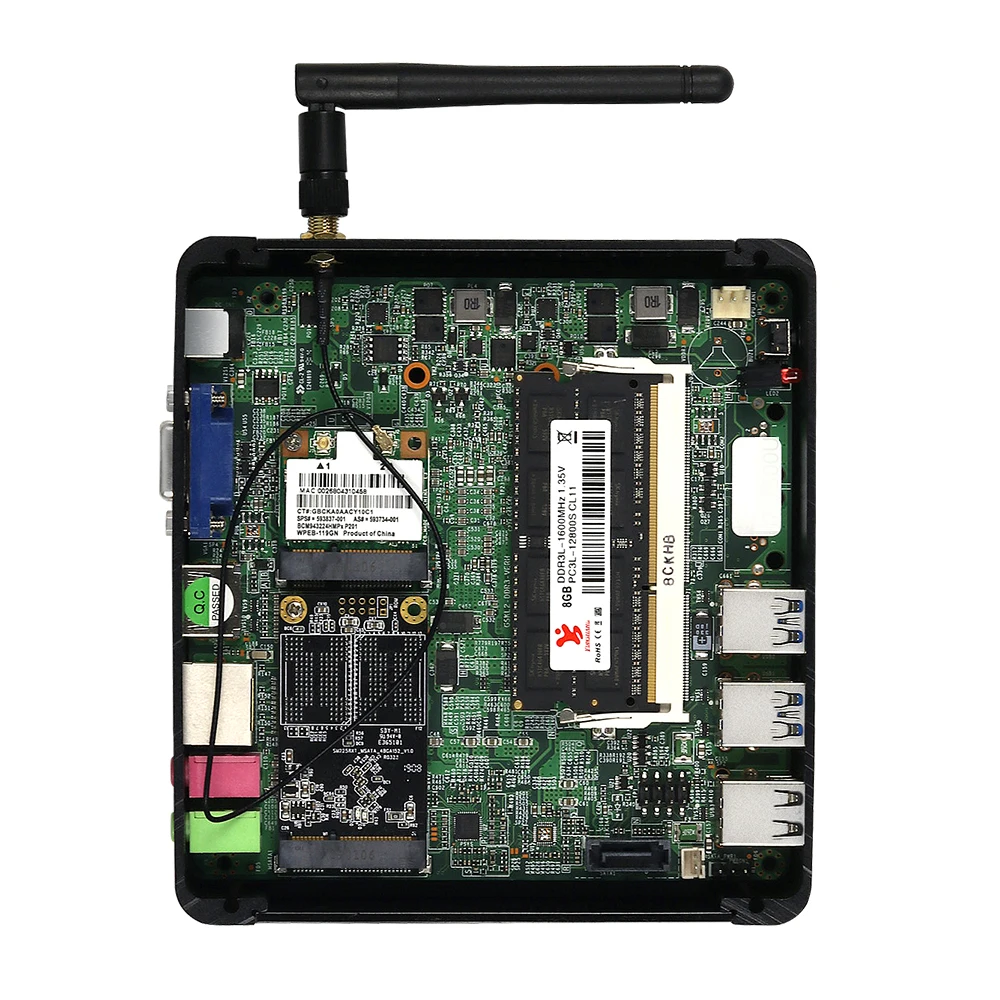 Мини-ПК Intel Core i7 5500U i5 5200U i3 5005U процессора Windows 7/8/10 Linux HDMI VGA 6xusb WiFi неттоп мини-ПК
