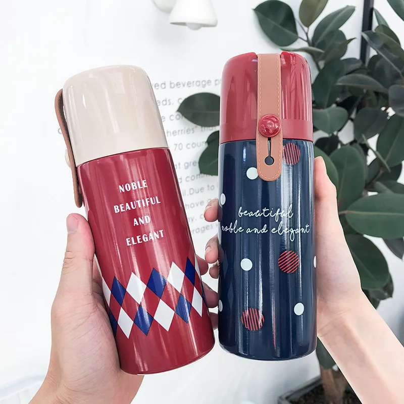 FUNBAKY термо чашка из нержавеющей стали в британском стиле с ручкой двойными