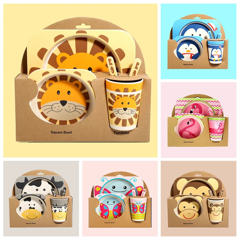 5 шт./компл. миска для кормления ребенка Детская тренировочная посуда набор