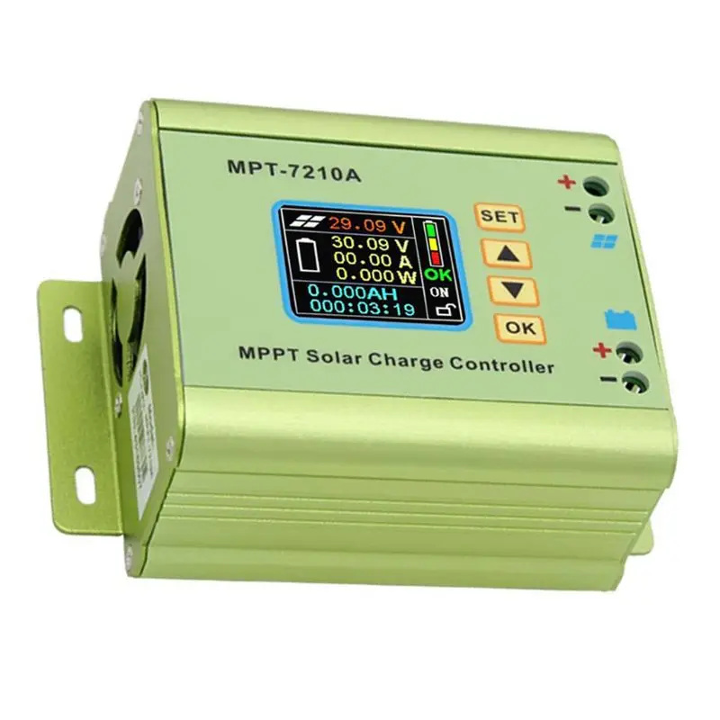 

MPT-7210A LCD MPPT Solar Panel Charge Controller Aluminum Alloy for LiPo Battery 24V 36V 48V 60V 72V